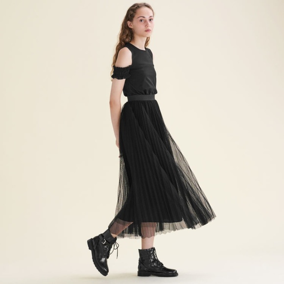 Maje Dresses & Skirts - NWT Maje Jesi Tulle Midi Skirt in Black